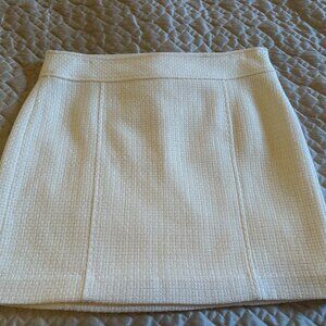 Banana Republic Vintage Cream Tweed Mini Skirt